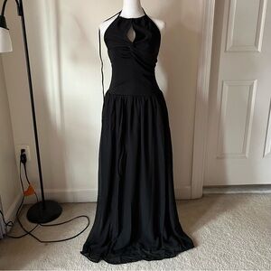 Black Backless Dress